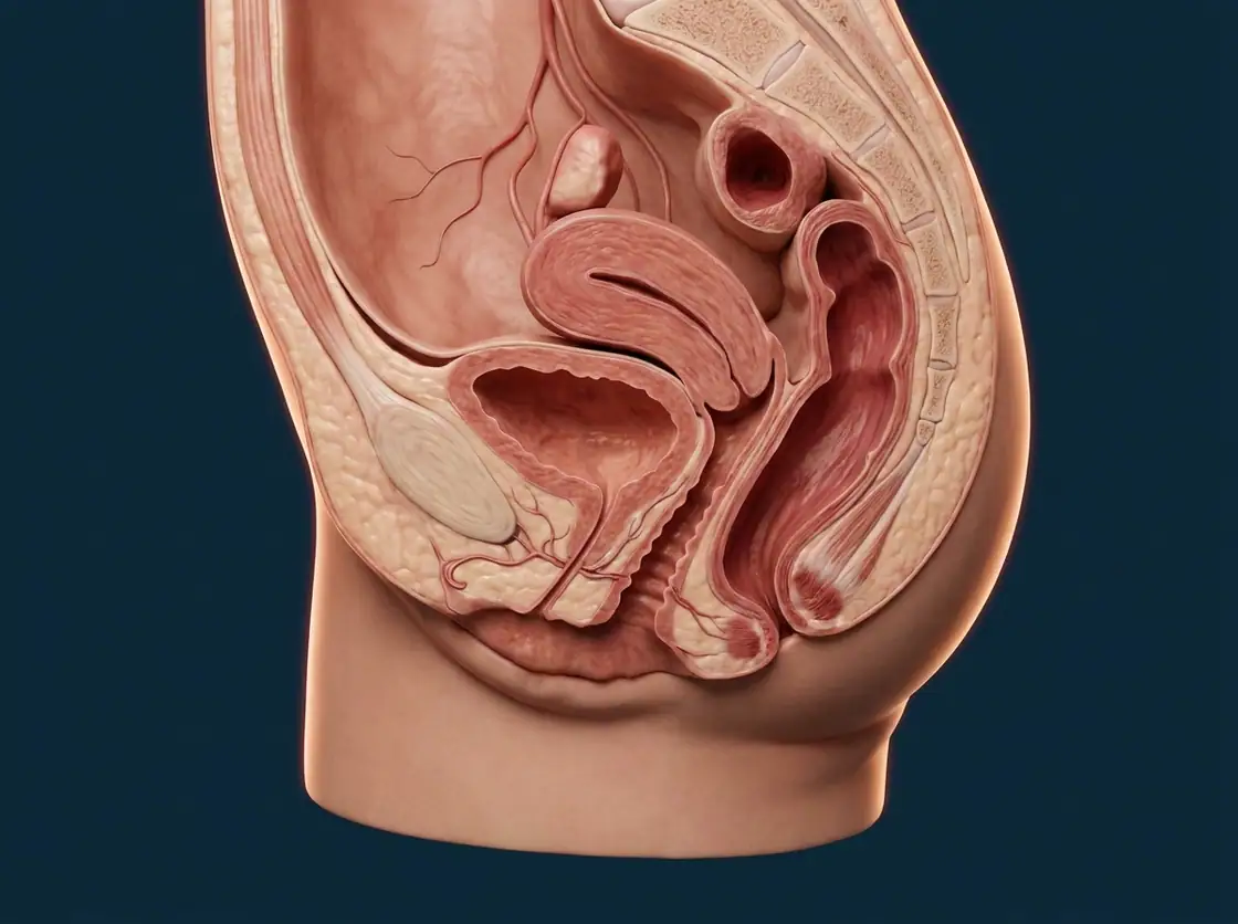 Ilustração anatômica — Prolapsos Genitais Femininos